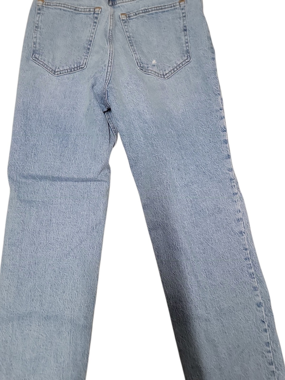 Abercrombie & Fitch Light Wash Distressed Straight Leg Jeans - Picture 2 of 4